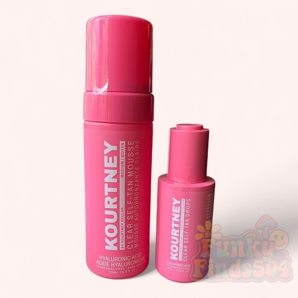 KOURTNEY by Kourtney Kellar Self Tan Mousse & Drops Bundle NWT Hydrating Glow - Picture 2 of 6
